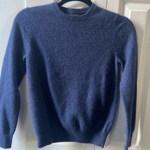 Tahari Navy Blue Crew Neck Sweater